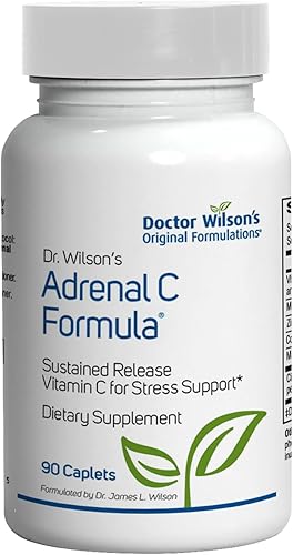 Dr. Wilson suprarrenal C Formula 90 comprimidos de liberación temporal, vitamina C tamponada para el estrés diario