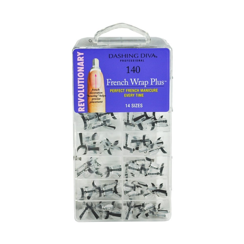 Dashing Diva - French Wrap Plus - THIN - Black - 140ct