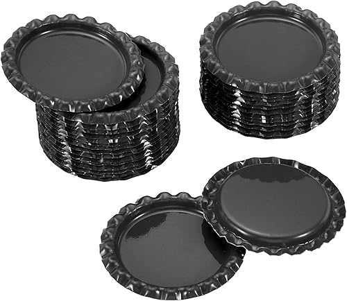 PATIKIL Tapas decorativas planas de 1 pulgada, paquete de 30 bandejas colgantes de botella de manualidades, doble cara, impresas para colgantes de