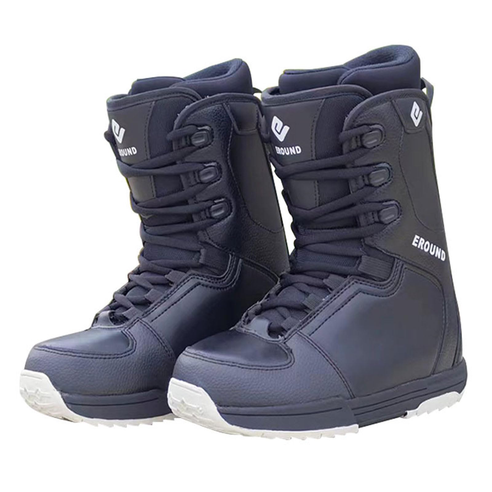 Scarponi da Snowboard da Uomo Scarponi Snowboard Donna Caldi e Comodi Leggero Stivali da Snowboard Allacciati Snowboard Boots Aderenza Elevata e Antiscivolo Taglie 36-46/Nero