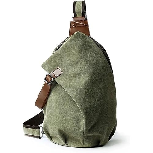 Canvas Vintage Backpack Large Casual Daypack Outdoor Travel Rucksack Hiking Backpacks for Men Women Metal Zipper Closer