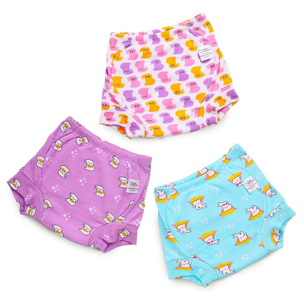 superbottoms Padded Underwear™ | for Potty Training & Mess-Free Diaper-Free time | Prevents Pee Puddles | 3 Layers of Premium Cotton Padding (No Sponge) | (Bummy World, Size: 3, Pack of 3)-picture-43