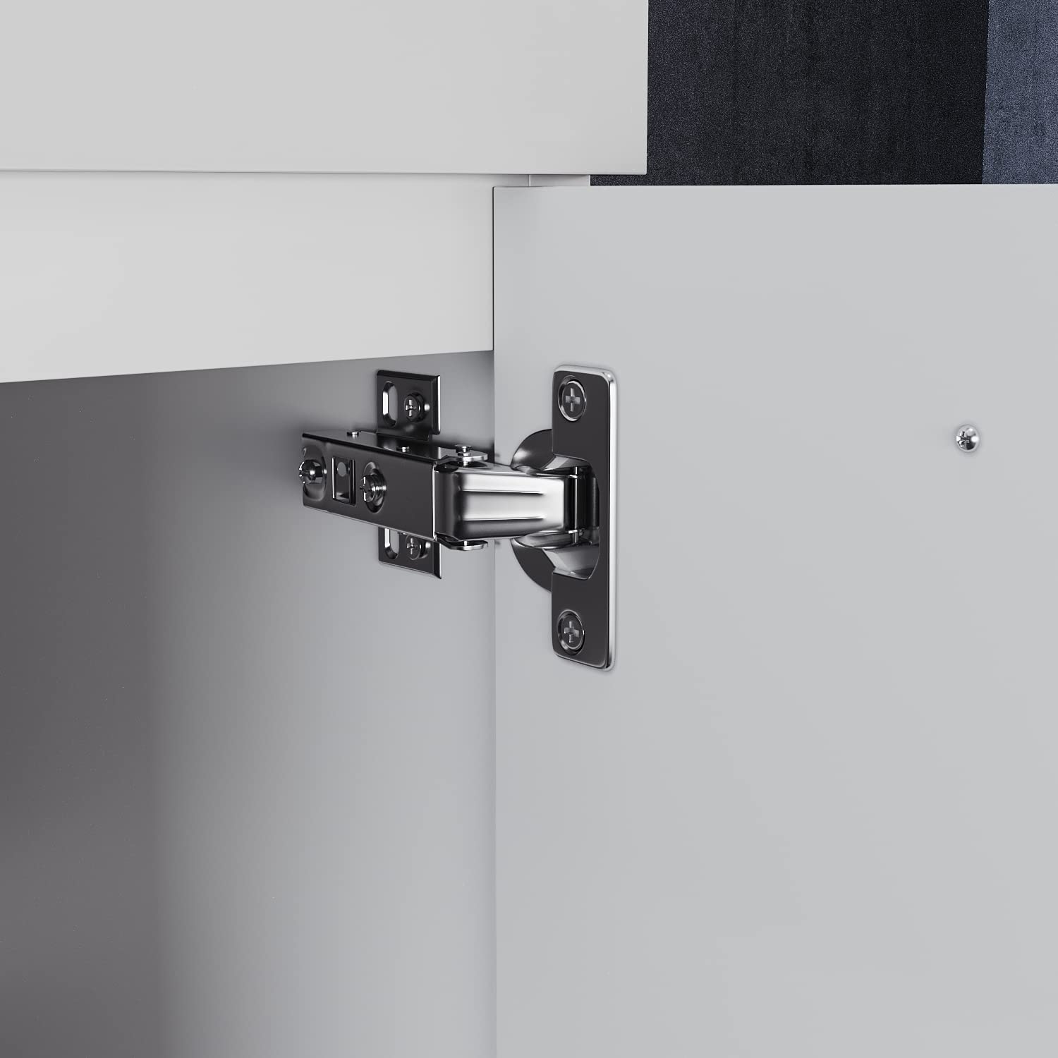 SONNI Badmöbel Set mit Waschbecken mit Unterschrank und Spiegel Badezimmermöbel mit Hochschrank Waschtisch 4-teilig 60cm Hochglanz weiß für kleine Bäder