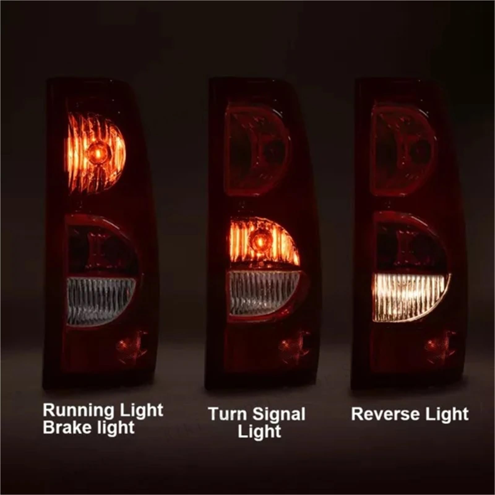 Lampa tylna zespolona 2 szt. LED tylne światło tylne montaż Do do Silverado 2003-2006 części samochodowe 19169002 19169003 19169004 19169005(Red)