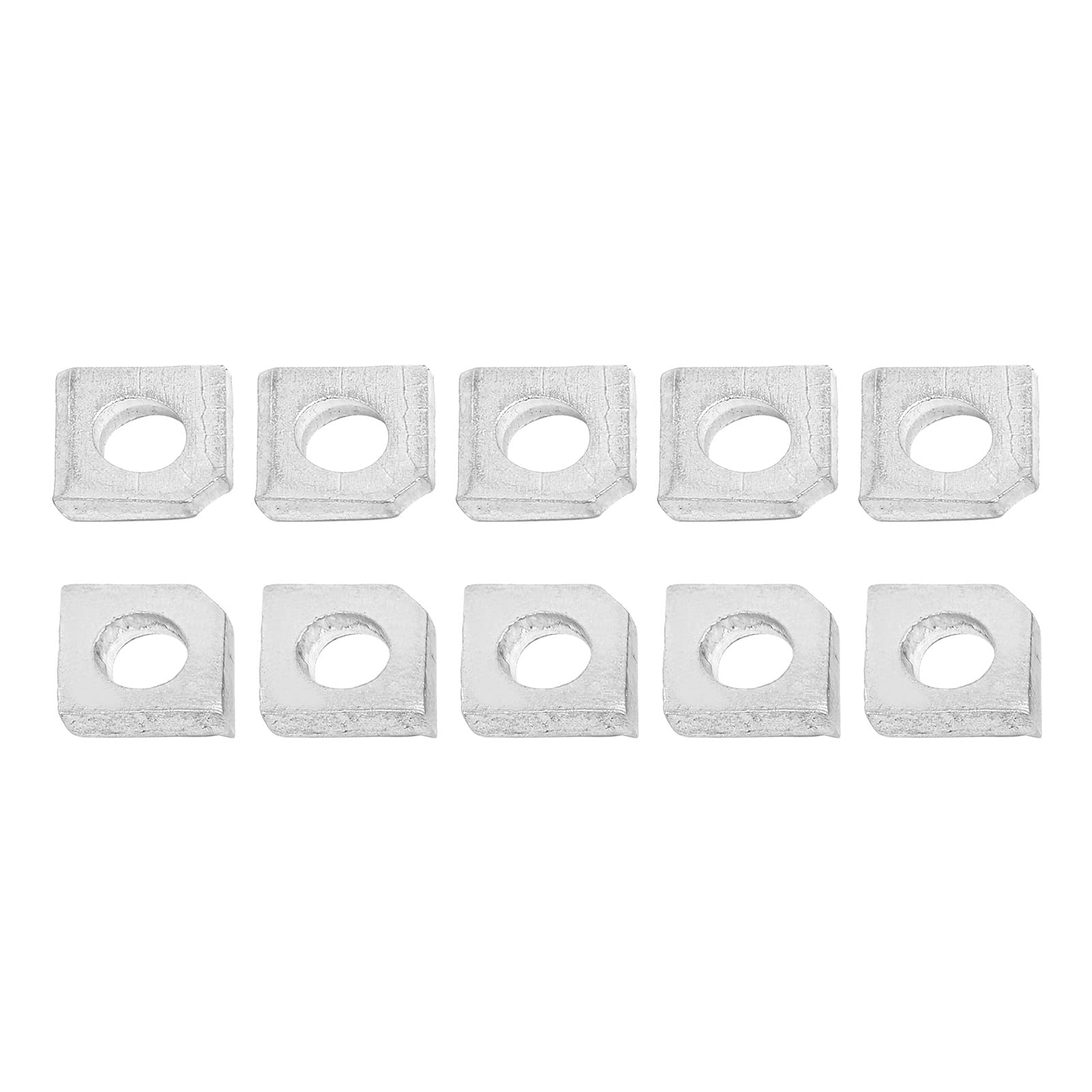 DTGN 17mmx17mmx2mm(LxWxT) Stainless Steel Square Flat Washers, 10Pack, Good for M8 Industrial Machinery Bolt Nut