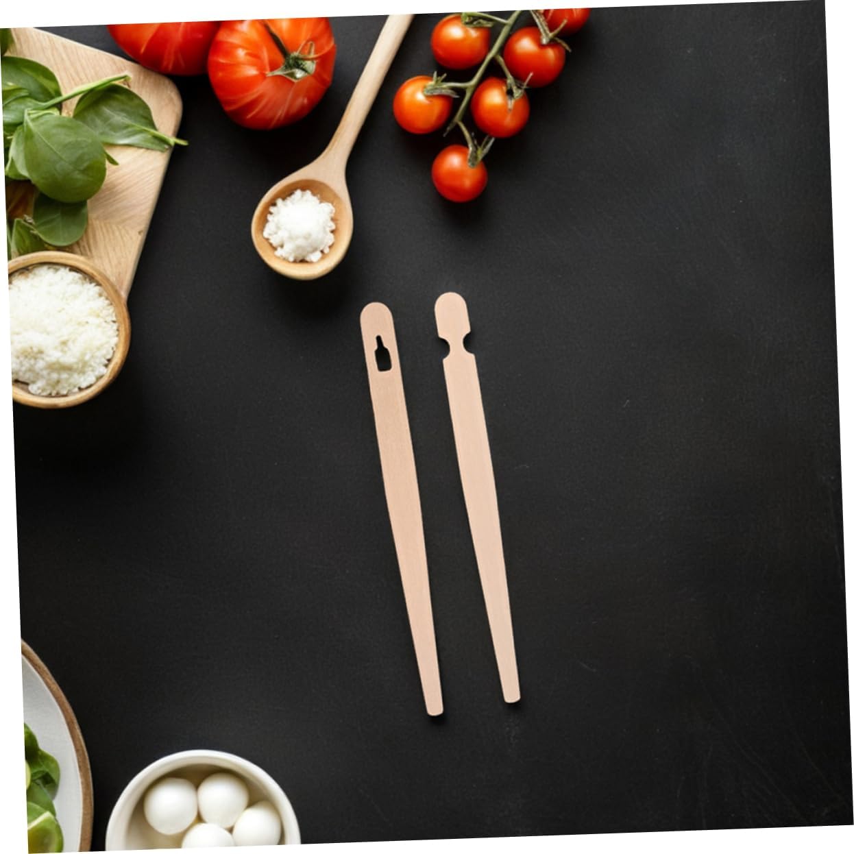 100 Sets Wooden Chopstick Training Tongs Pastry Handling Serving Utensils for Buffet Food Serving Comfortable Grip Elegant Design for Adults