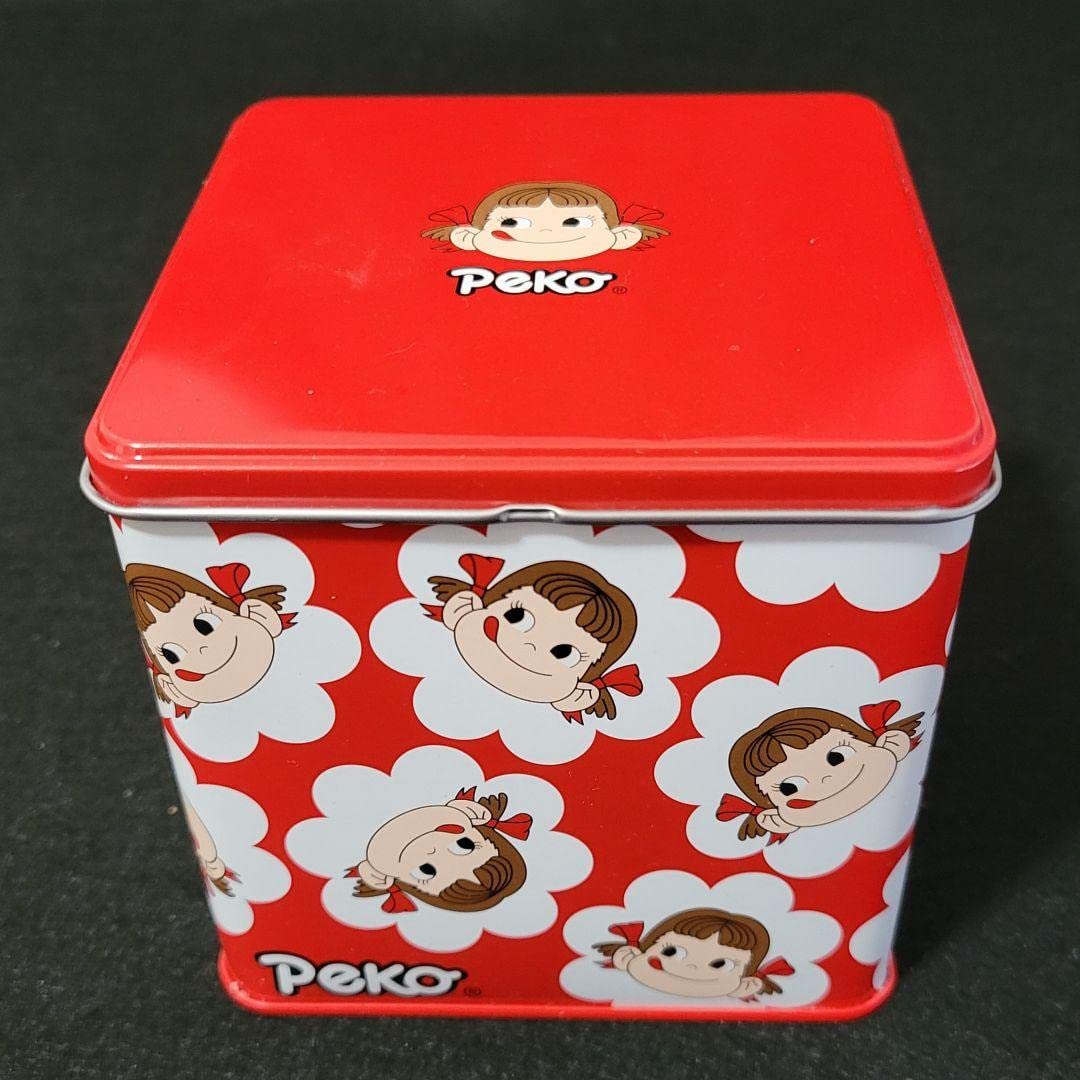 Amazon.co.jp: ペコちゃん 不二家 お菓子 空き缶 缶ケース