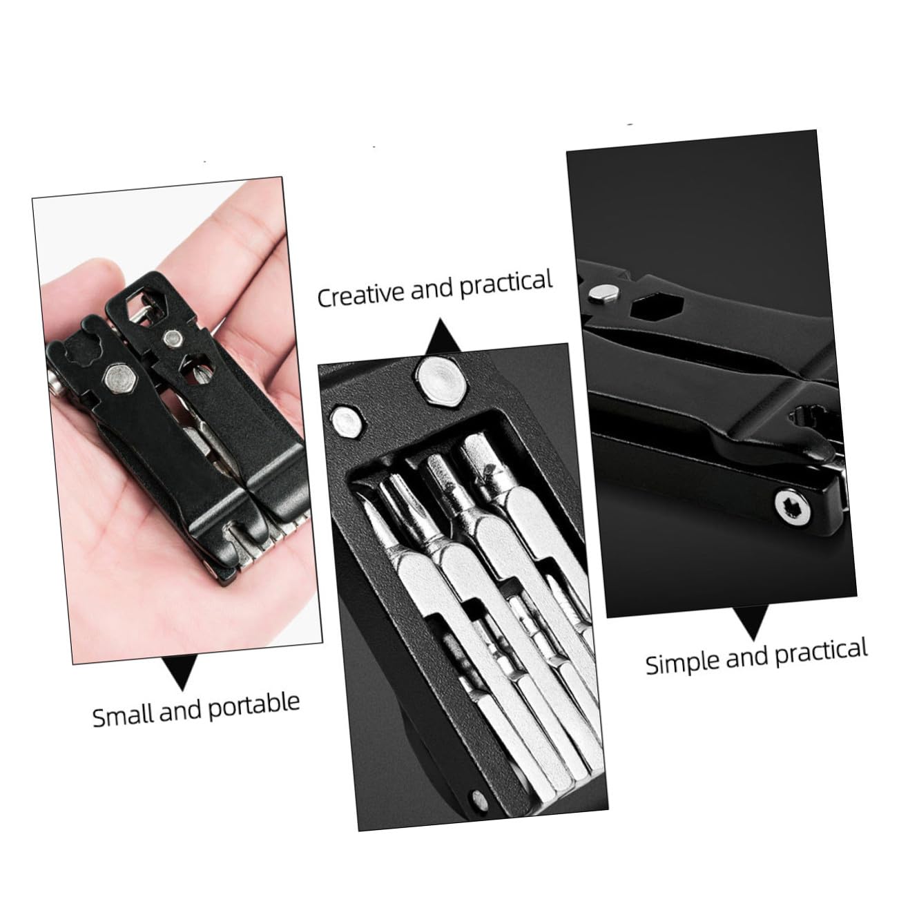 UPKOCH 2 Pezzi Strumento Multi per Riparazione Bici Kit Portatile Cacciavite Chiave e Regolatore per Officina