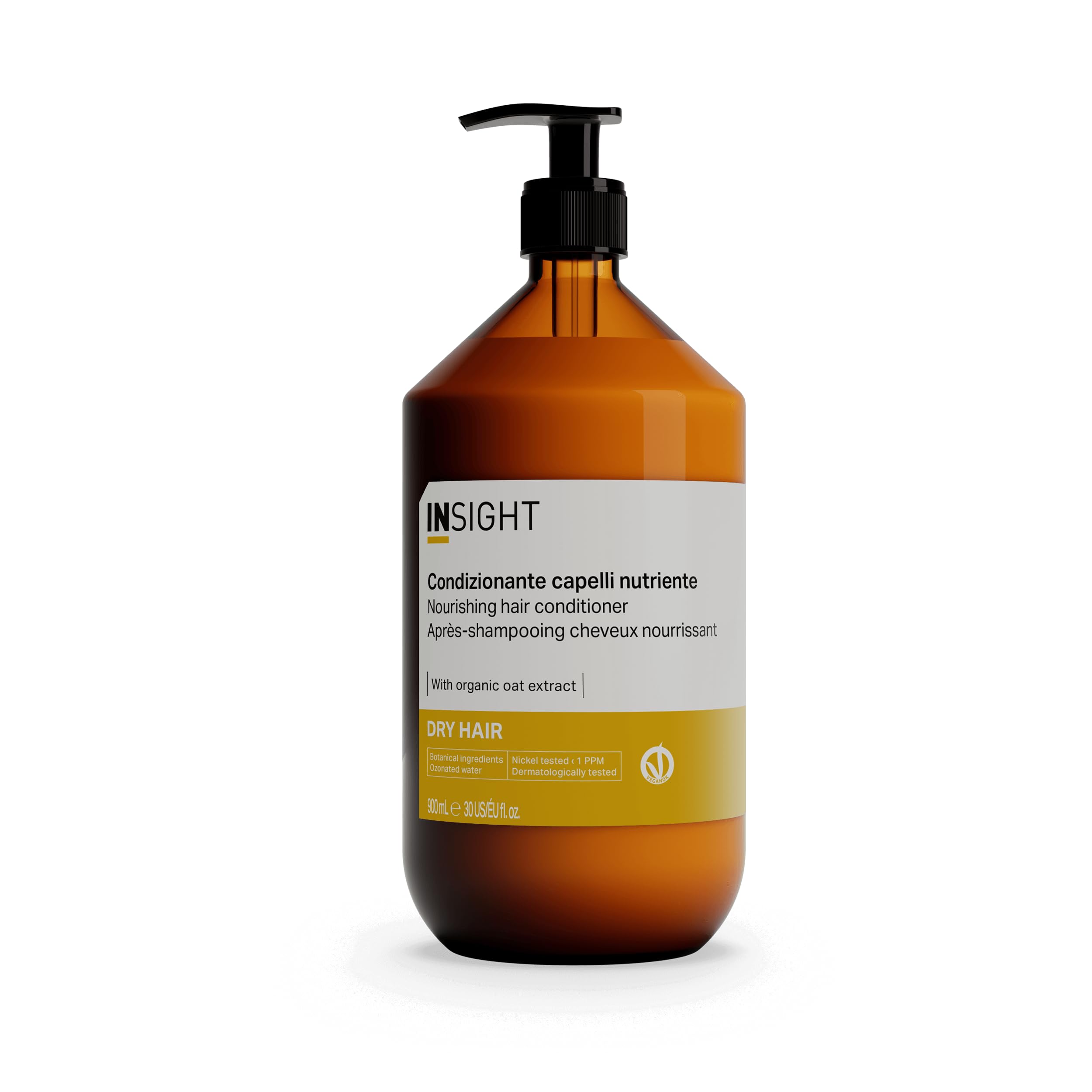 Insight Conditionneur de cheveux nourrissant 900ml | Conditioner pour rendre la nutrition et la brillance aux cheveux secs et déshydratés | emballage en verre
