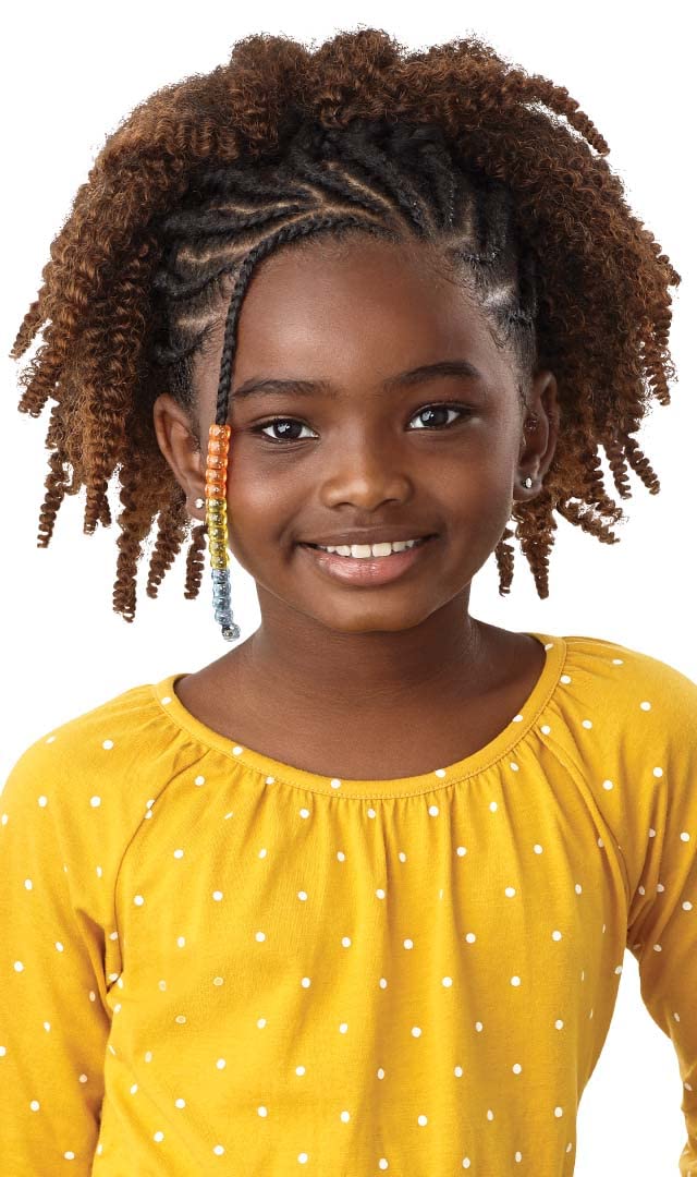 X-Pression Synthetic LiL 3X Looks Crochet Braid - SPRINGY AFRO TWIST 10" (Color:1B Off Black)