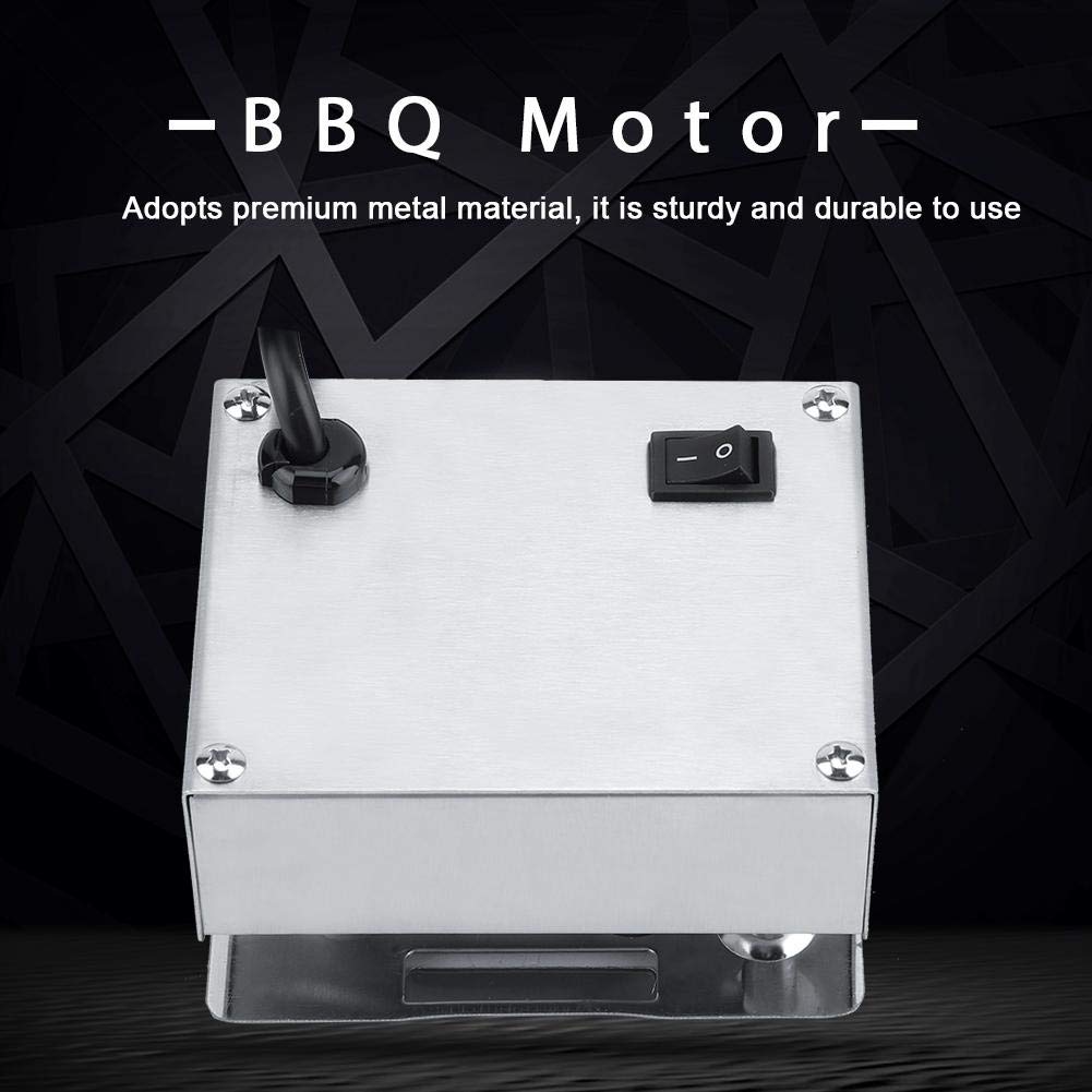 Moteur pour Barbecue, Outil Solide de Construction de Barbecue de rotateur de Moteur de rôtissoire de Barbecue de Construction Solide pour des agneaux de porcs Entiers(220V)