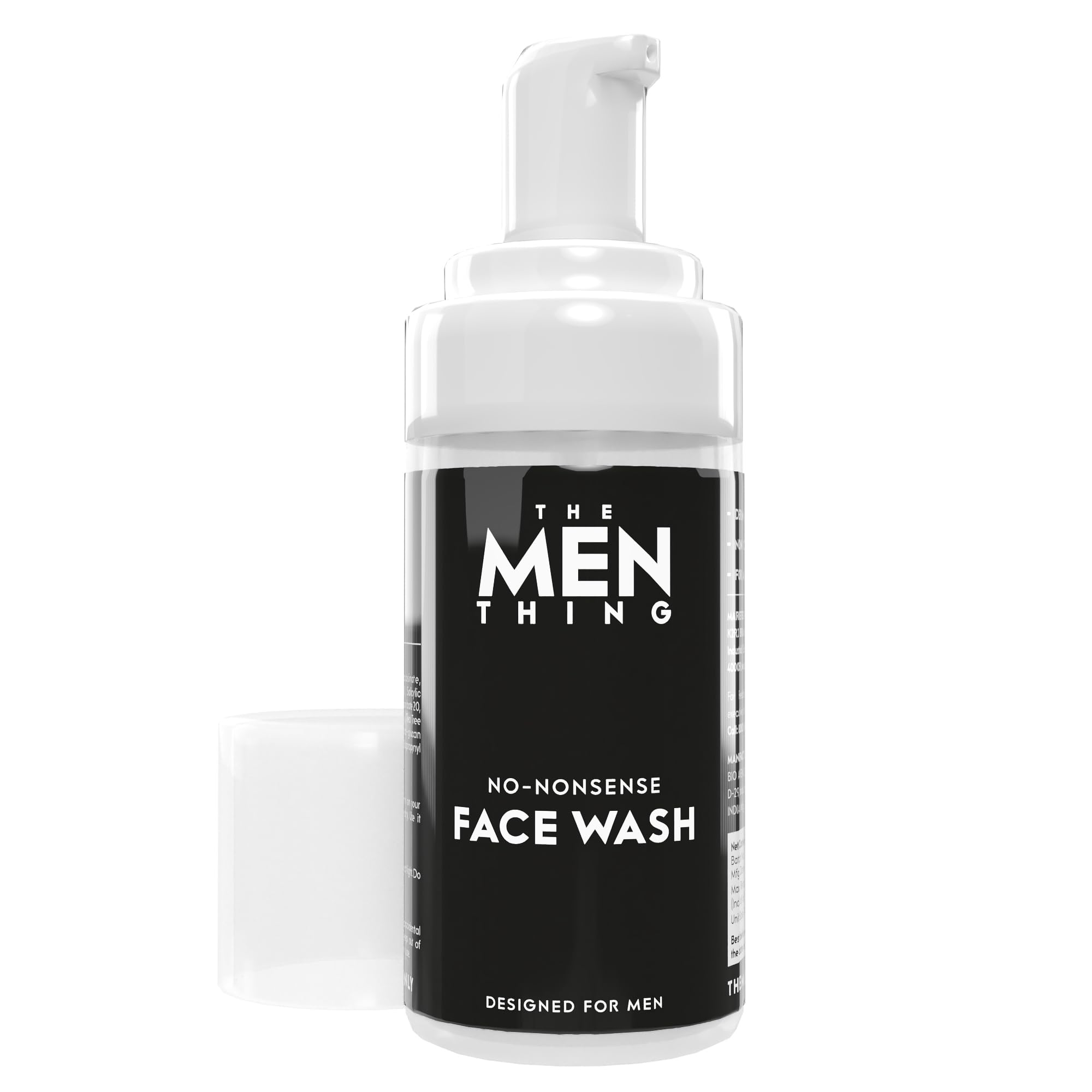 THE MEN THING Face Wash for Oily Skin | Foaming Facewash for Acne and Pimple | 2% Salicylic Acid | Reduces Pigmentation | All Skin Type | Deep Cleanse for Exfoliation | Paraben & Sulphate Free 100 ML