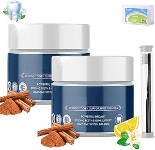 Fortbite Tooth Powder, Fortbite Toothpaste, Fortnite Toothpaste Bentonite Clay,Tooth Powder Stain Removal,Keep Your Teeth and Gums Health (2*PCS)