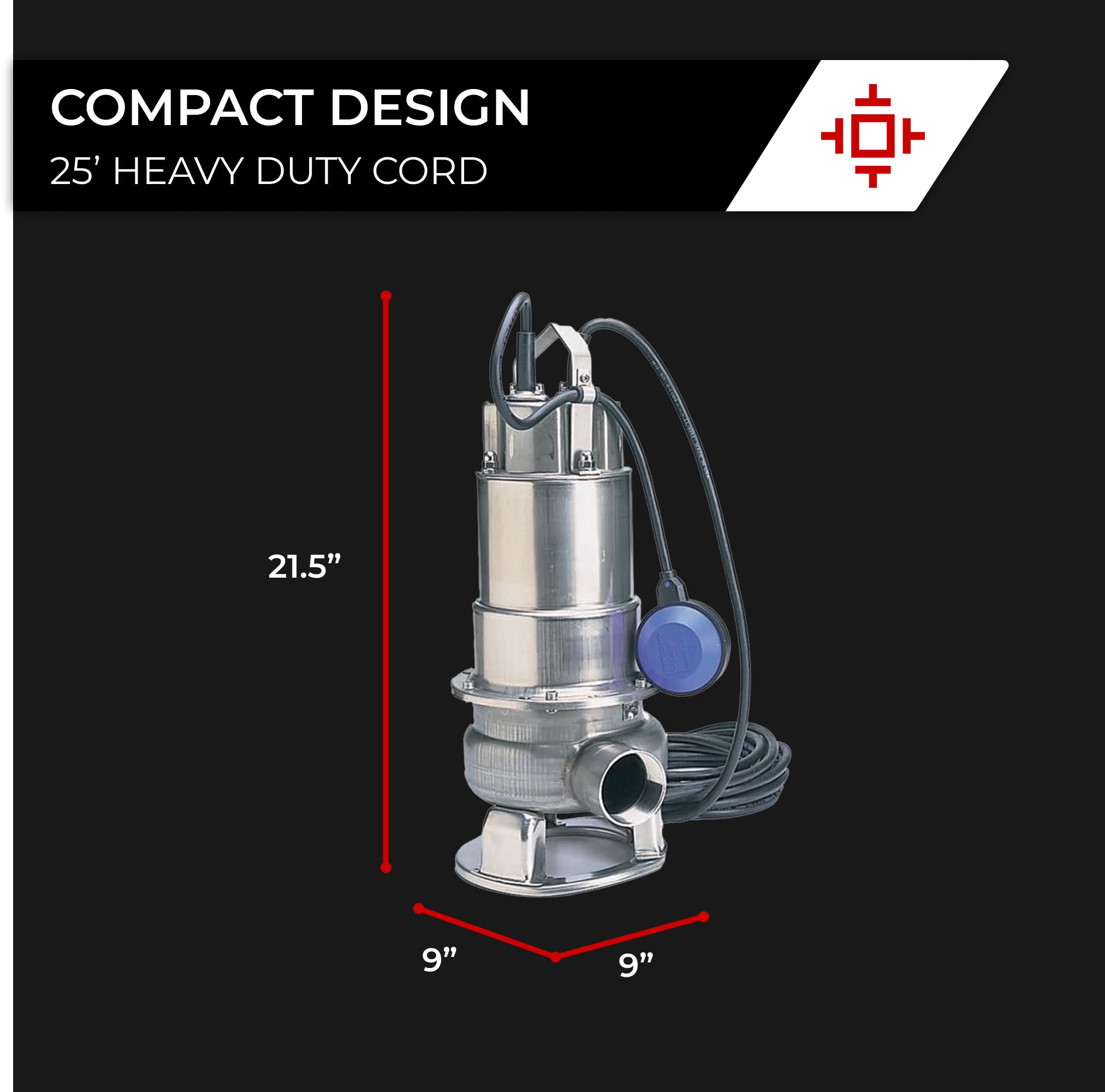 Honda WSP50 1/2hp 115V Submersible Water Pump, Trash Pump with