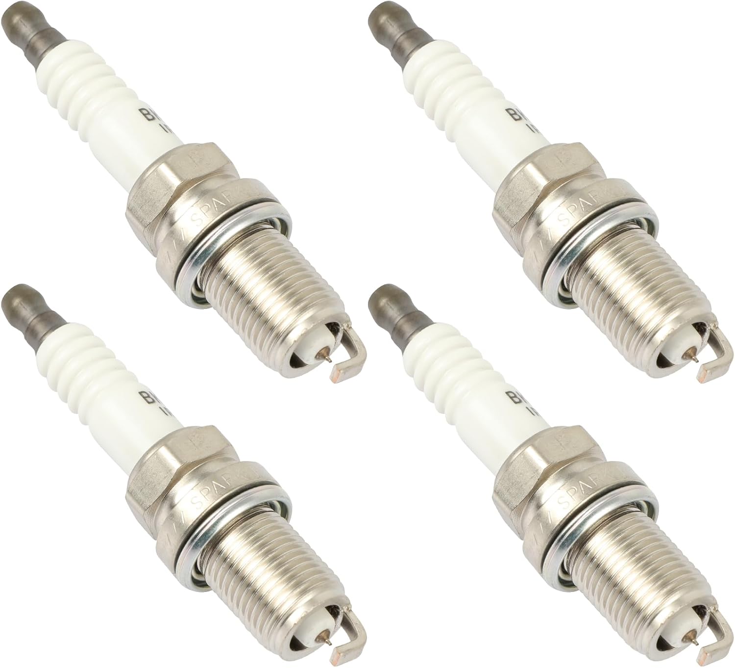 SCITOO Spark Plugs suitable with for Honda Trx650Fa Fourtrax Rincon, Trx680Fga Fourtrax Rincon Gpscape, VTX1800C, VTX1800F, VTX1800N, VTX1800R, VTX1800S, VTX1800T,Pack of 4, 3678,Platinum Iridium