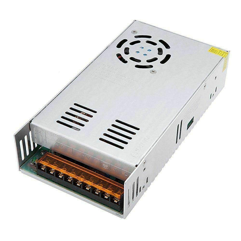DC Voltage AC 100 to 240V power supply converter and DC 24V output 15A 360W Switched Mode Switching Power Supply Transformer Driver Adapter for LED Strip Light with Built-in Fan LED Driver โ image 1