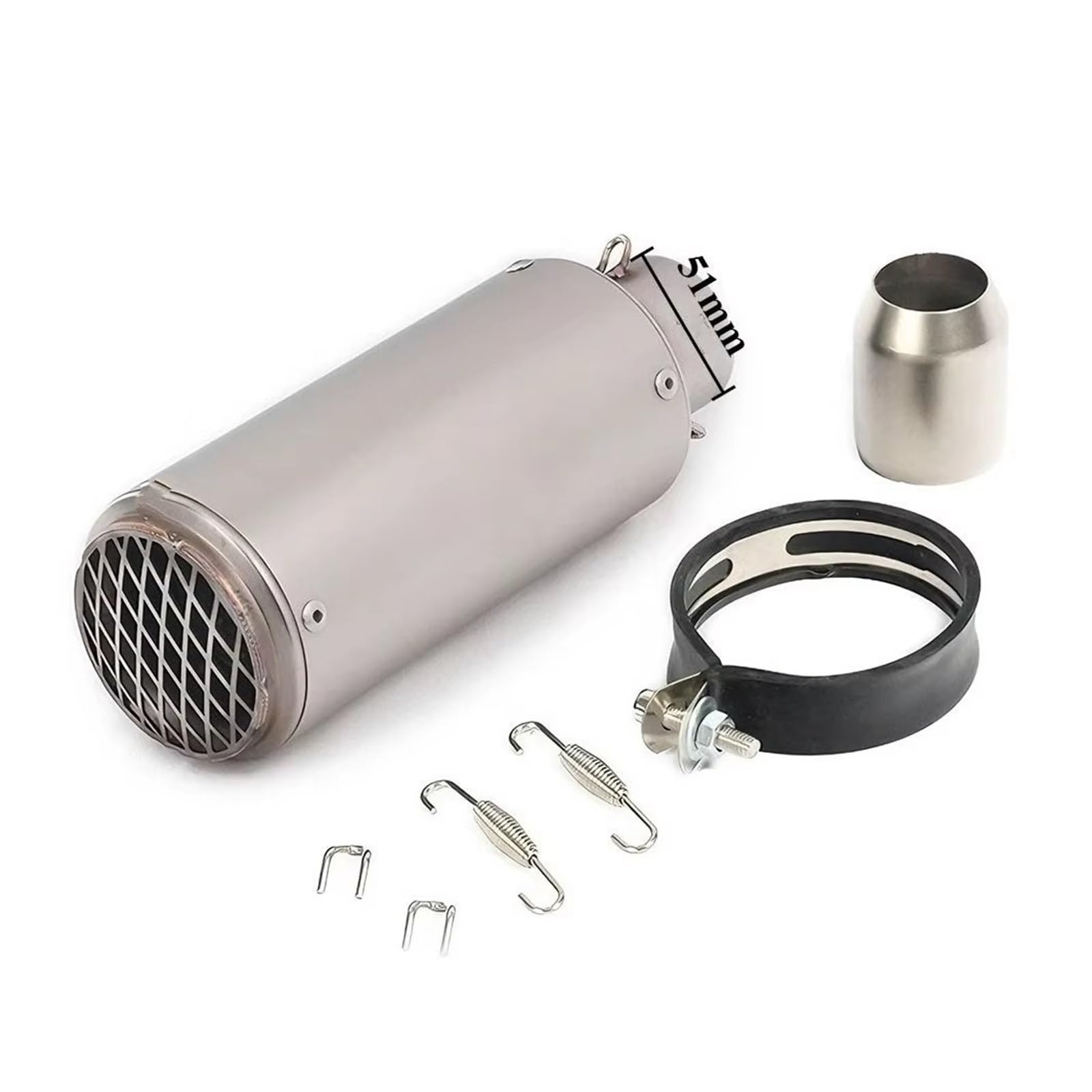 silencioso escape moto Para MT07 Para Z900 Para CBR600 Para S1000RR | Escape de escape con tubo de escape modificado DB Killer de 51 mm/60 mm(B)