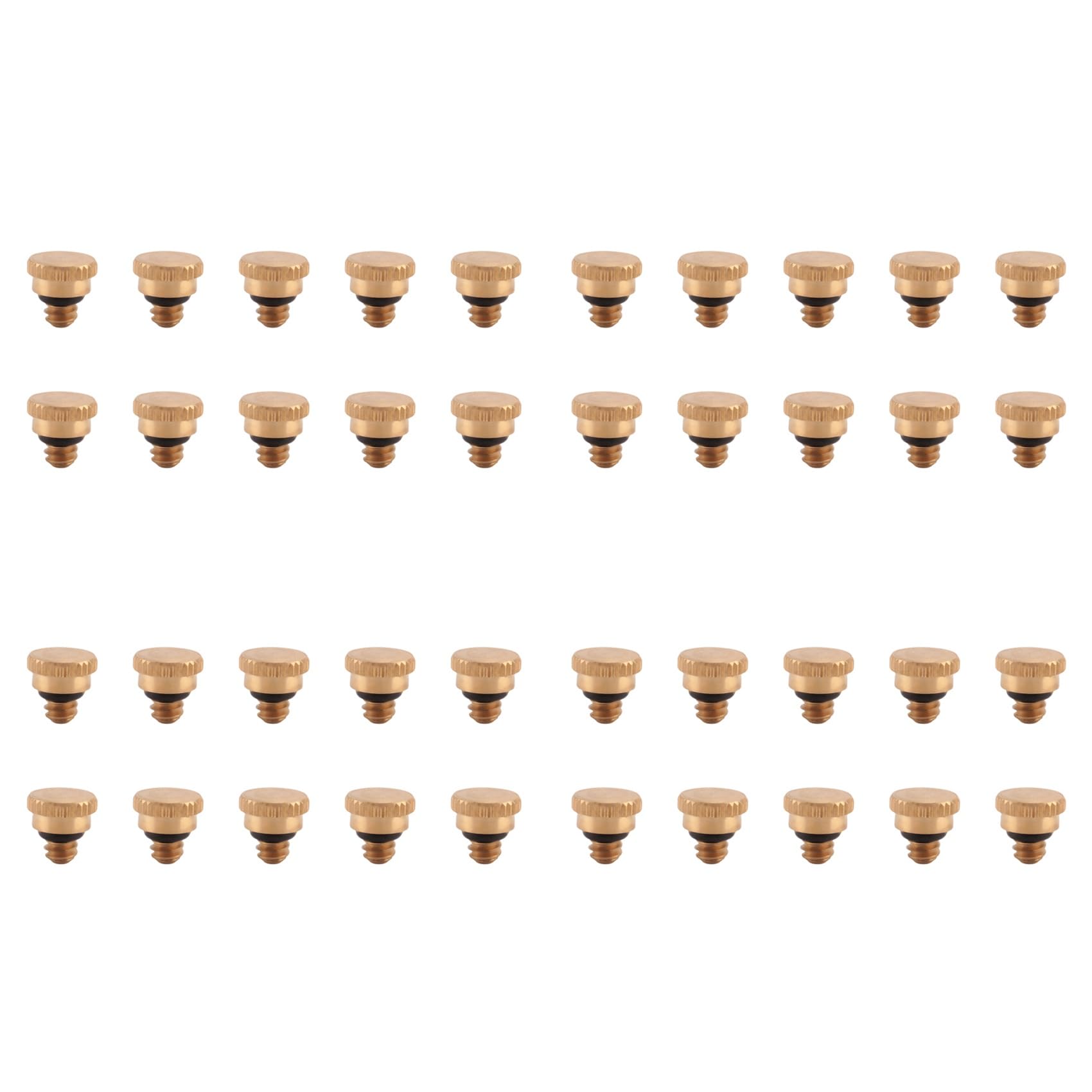 Jnchdghwa Gold 40Pcs 10/24 Thread Brass Misting Nozzle Plug Low Pressure Atomizing Mist Nozzle For Outdoor Cooling System
