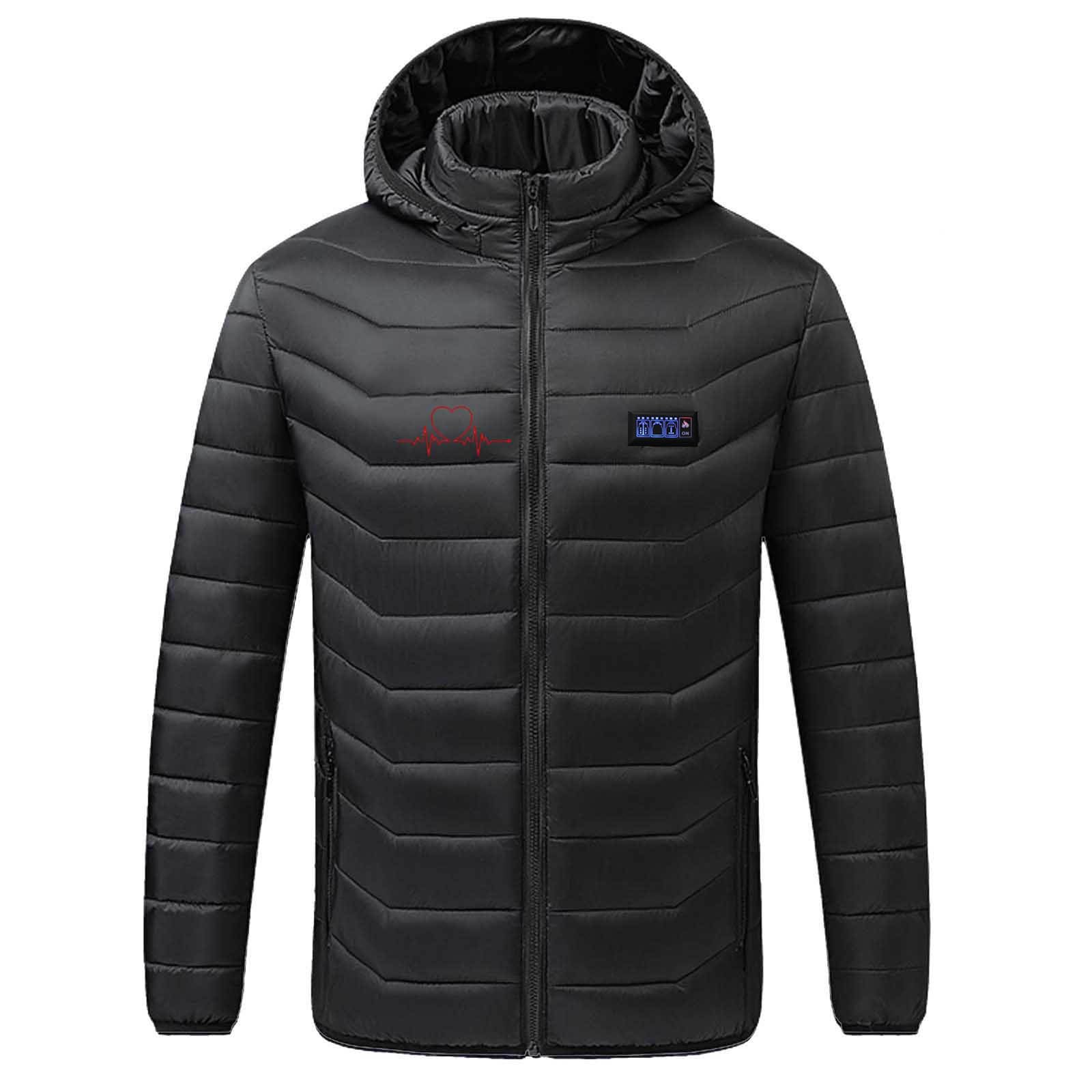 Vestes Chauffantes Homme Femme Manteau Chauffant à Capuche Manches Longues Hiver Chaud à Capuche Chargement USB Chauffe-Body éLectrique Veste Chauffante Avec 4 Niveaux de Chauffage et 21 Zones 2024