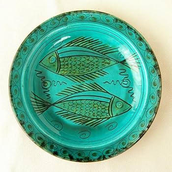 Amazon.co.jp: ギリシャ 双魚紋 絵皿 : ホーム＆キッチン