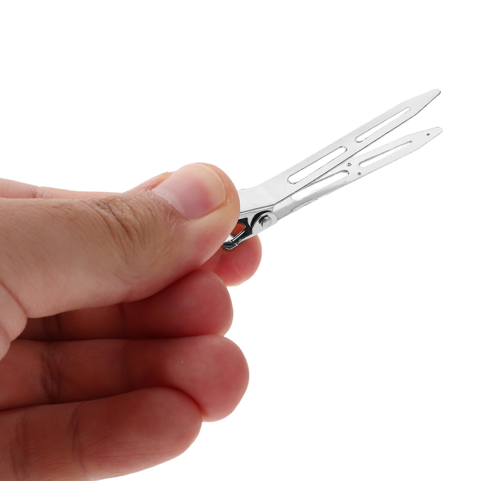 Gatuida Fermaglio Metallico per Chioma a Becchio D'anatra, Clip Professionale per Sezionamento Capelli Donna, Pinze in Acciaio Inossidabile