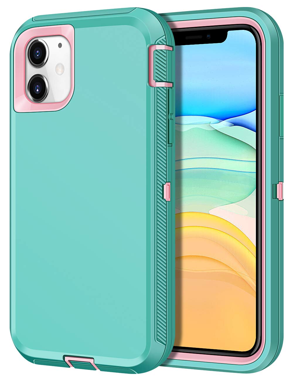 Case for iPhone 11 Case Protective Shockproof Heavy Duty Anti-Scratch Cover iPhone 11 Case for Men Women Full Body Protection Dust Proof Anti-Slip Cover for iPhone 11 6.1 inches Mint