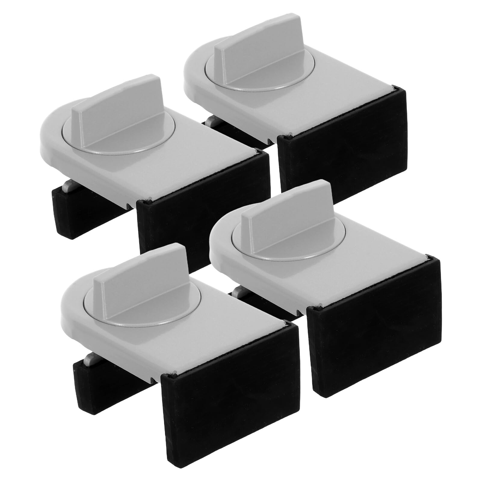 Cerradura para ventana corredera de seguridad contra intrusos y caídas, juego WOONEKY de 4 piezas