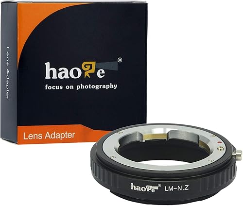 Haoge Adaptador manual de montaje de lente para Leica M LM, Zeiss ZM, lente Voigtlander VM a cámara Nikon Z Mount como Z6 Z7