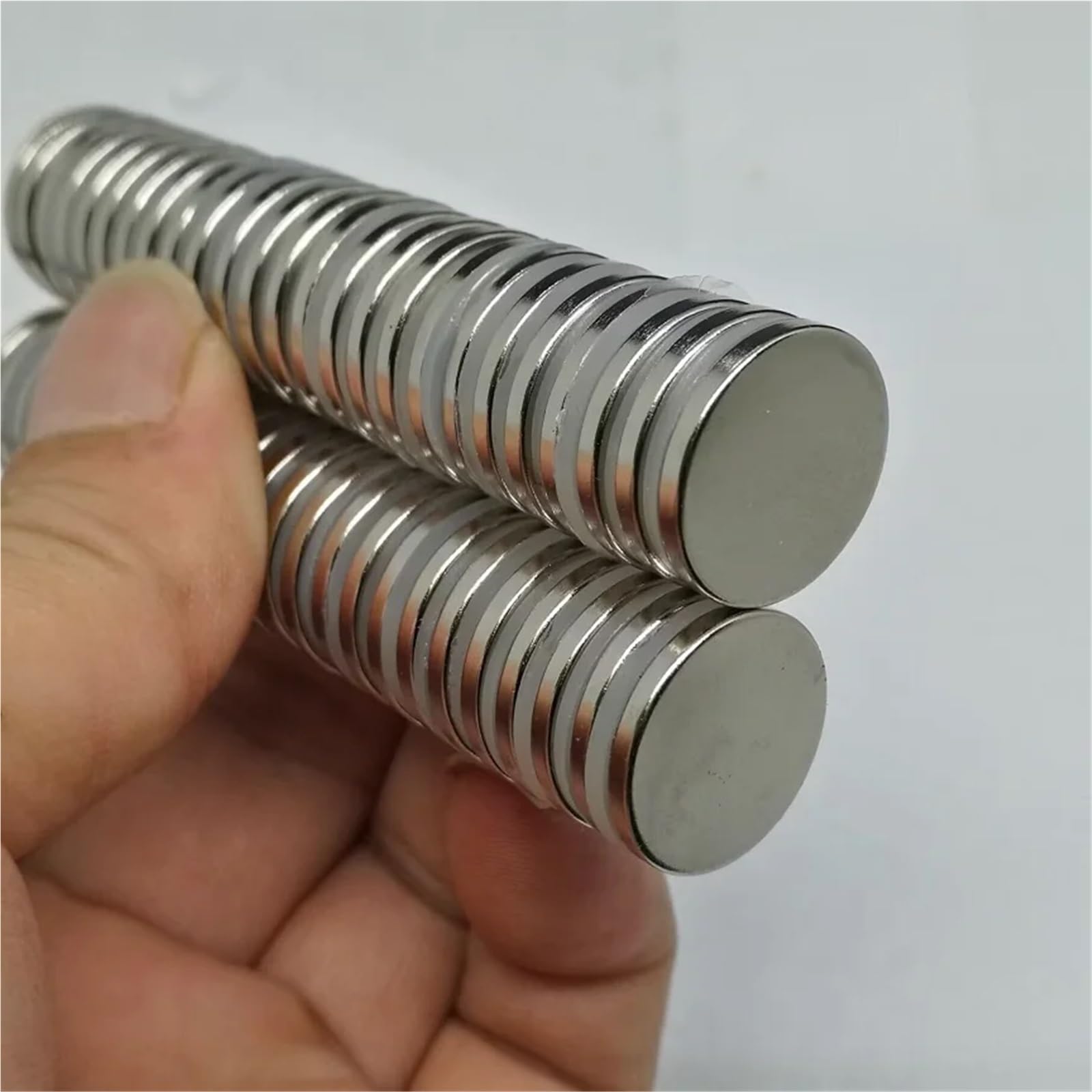 10 50 100 sztuk/partia NdFeB magnes neodymowy, 18 x 2 super mocne, standardowe magnesy ziem rzadkich 18 x 2 (100 sztuk N52 D18 x 2 mm)