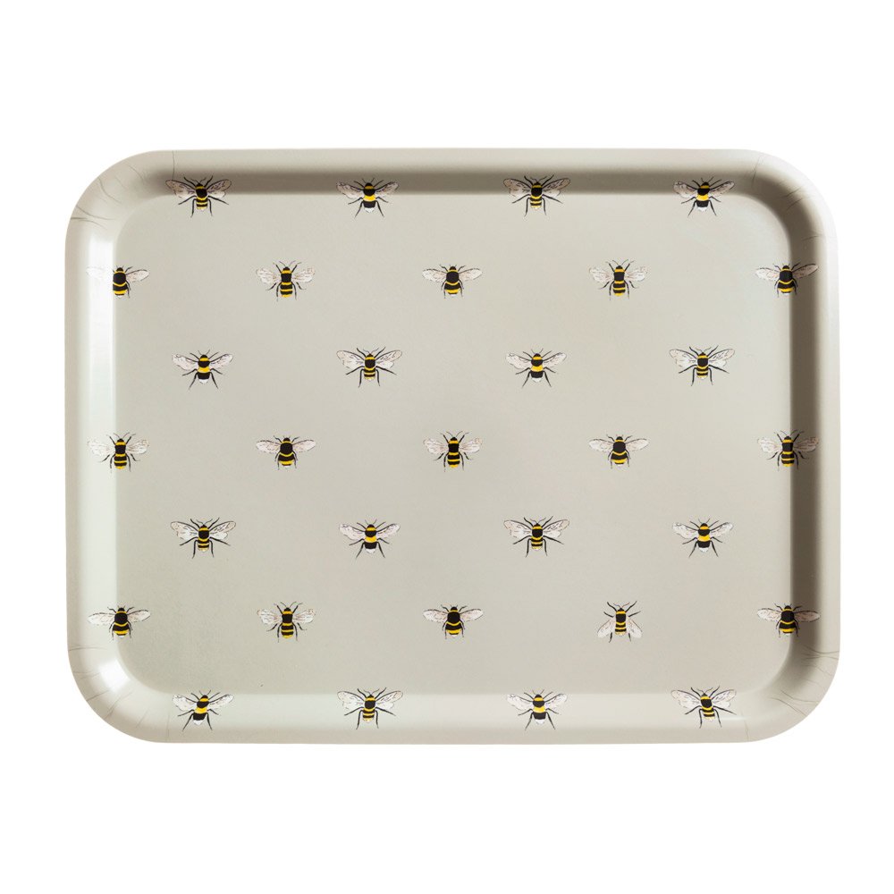 Sophie Allport - Bees Tray, Printed Bees Design, Large (43 x 33cm), Serving Platter