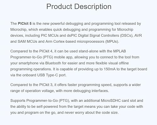 Miniatura 3 de PICkit4 original de Microchip: MPLAB PICkit 4 3 PIC programador en circuito depurador @XYGStudy