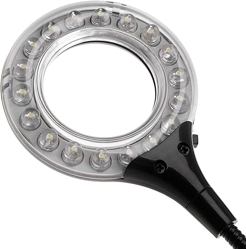 Miniatura 2 de Anillo LED Luz USB Mesa Escritorio 5V Bombilla Brillante Flexible Cuello de Cisne Ajustable