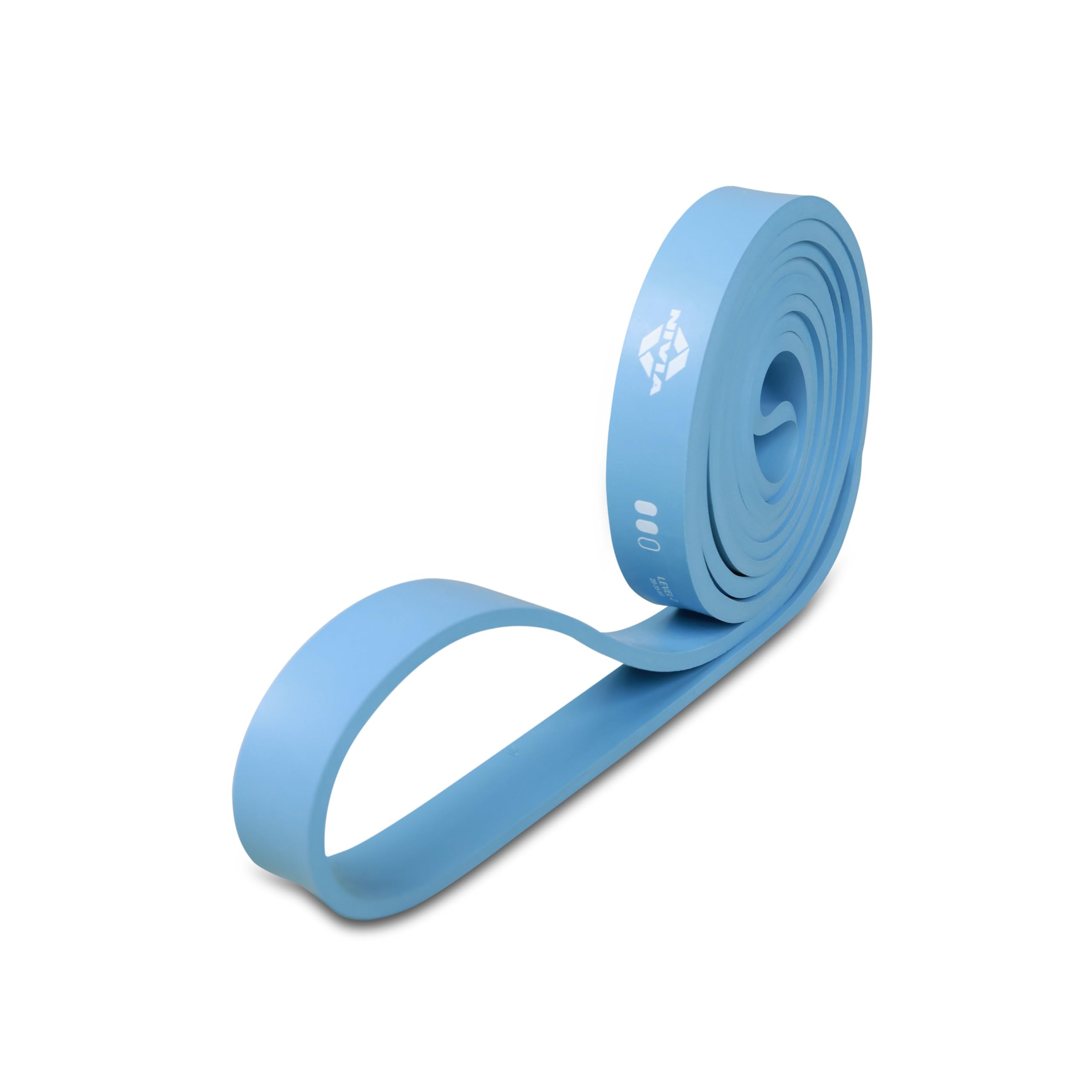 Nivia Power-Stretch Long Loop Band, Light Resistance Bands for Workout for Men & Women, Resistance Band for Pull Up, Exercise Band for Home (Blue, Level - 2 (20-35 Kg))