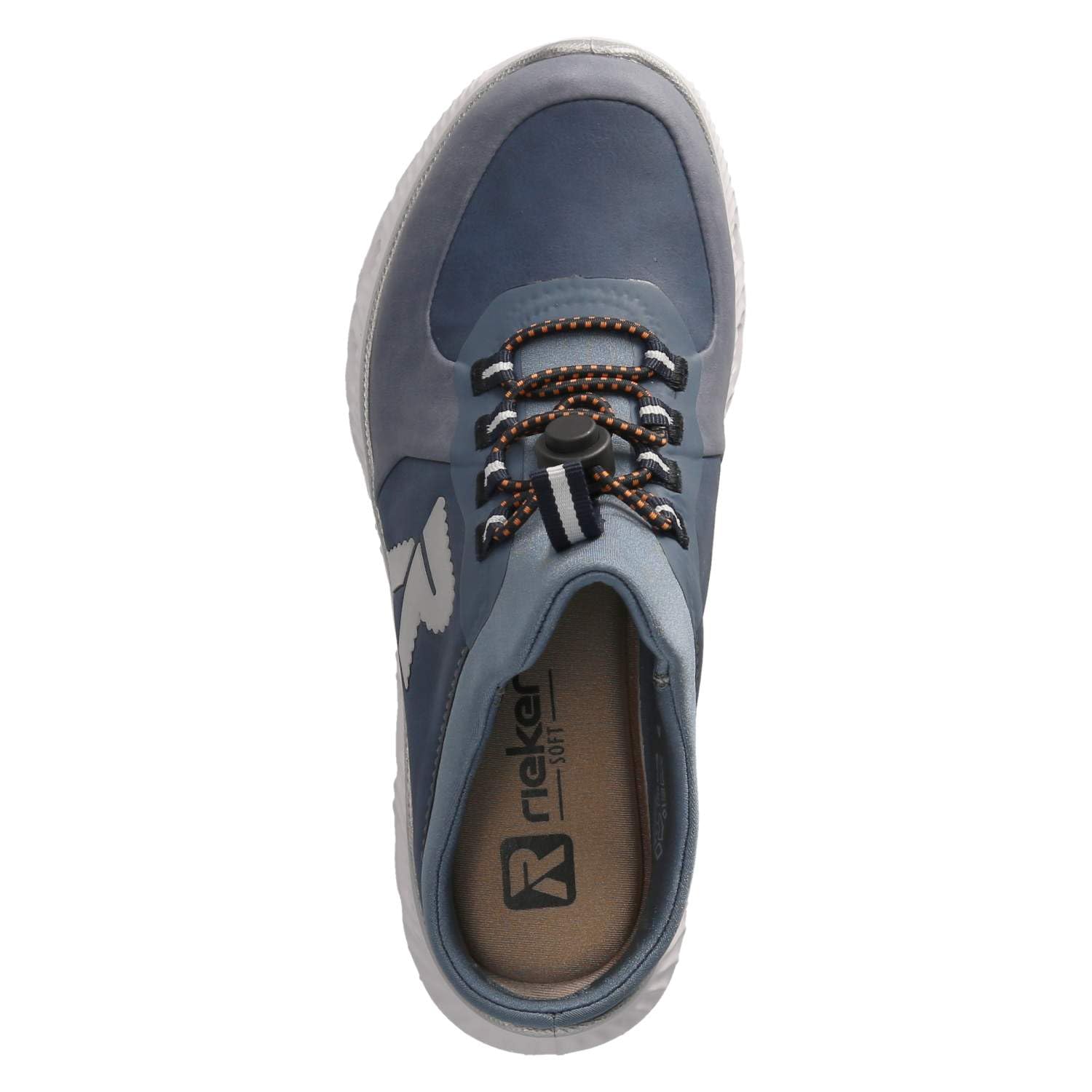 Rieker M6069-10 Damen Pantolette Textil/Synthetik blau blau