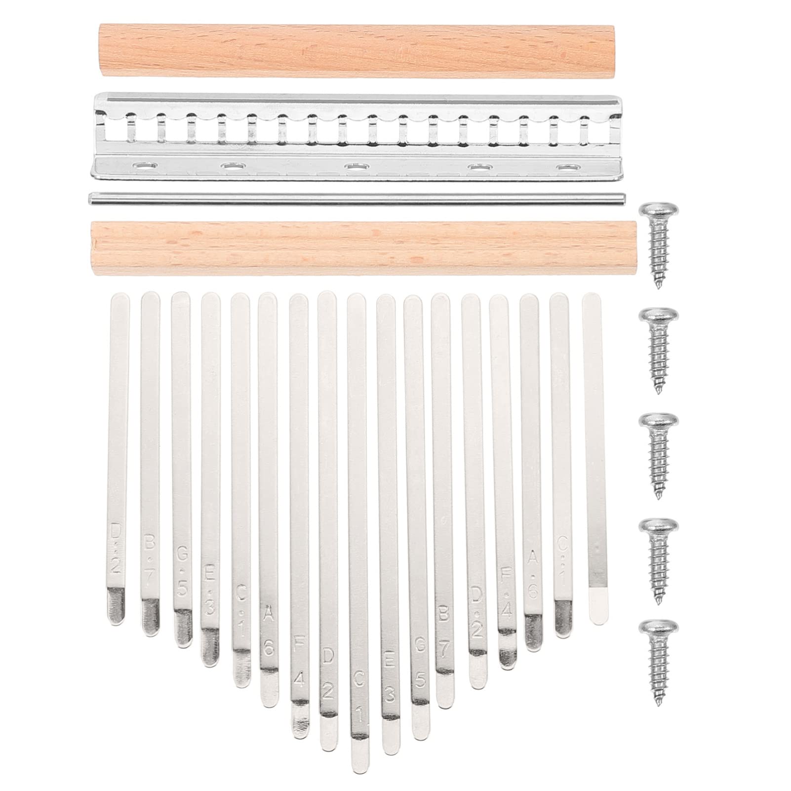 ERINGOGO 1Set Tones Accessory Kit Thumb Piano Bridge and Parts for Easy Assembly for Music Lovers Beginners and Enthusiasts