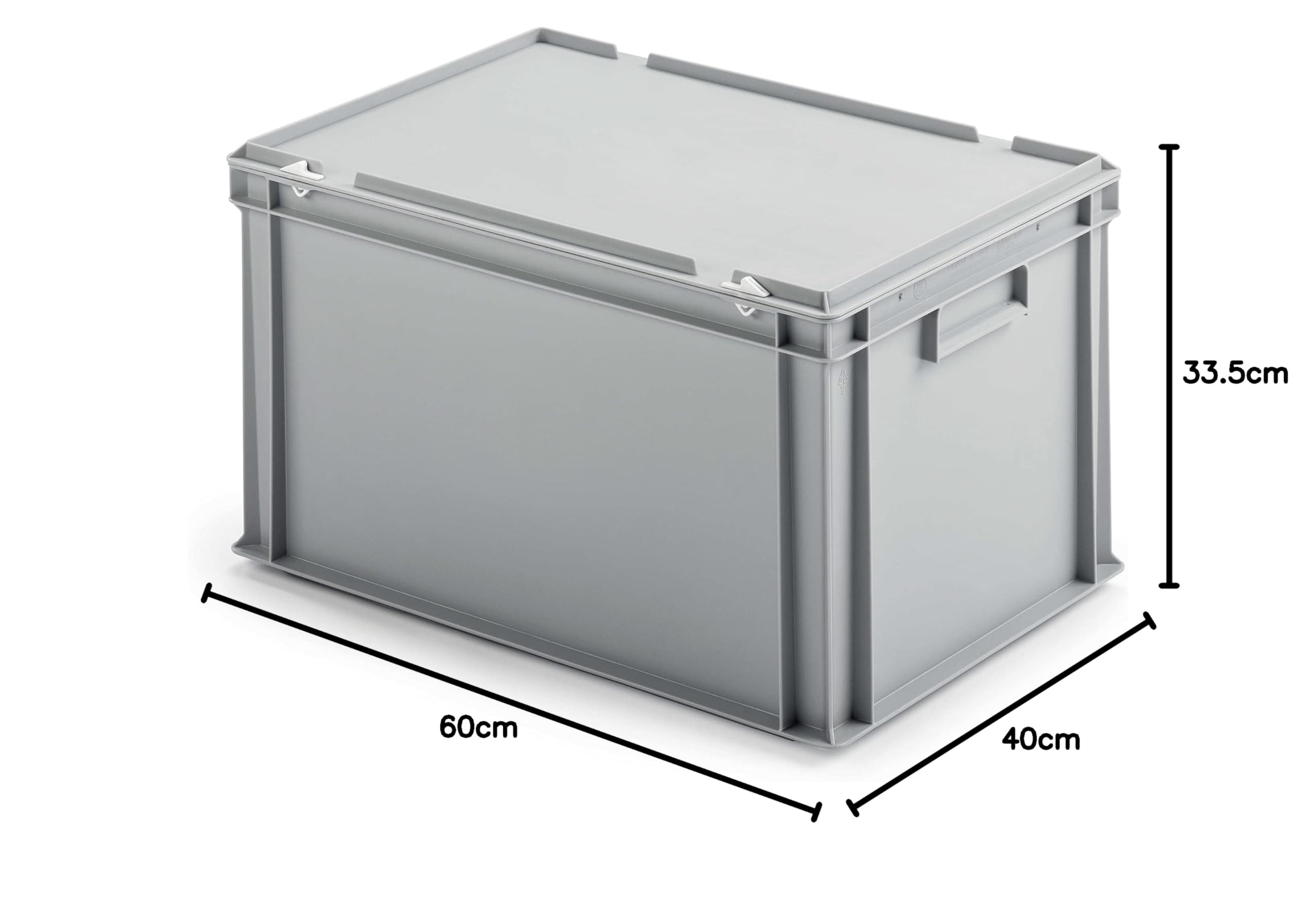 1a-TopStore 3 Stk. Archivbox 60x40x33 cm, Staubsicher, Für 6-7 Ordner, Traglast 60 kg, Extra Stabil Mit Rippenboden, Ordner-Aufbewahrung