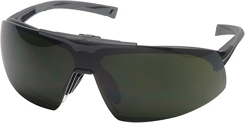 Vista 11 de Pyramex Onix Plus - Gafas de seguridad, lente antivaho transparente de 3.0 Ir con filtro abatible con marco negro Lente inferior antiniebla