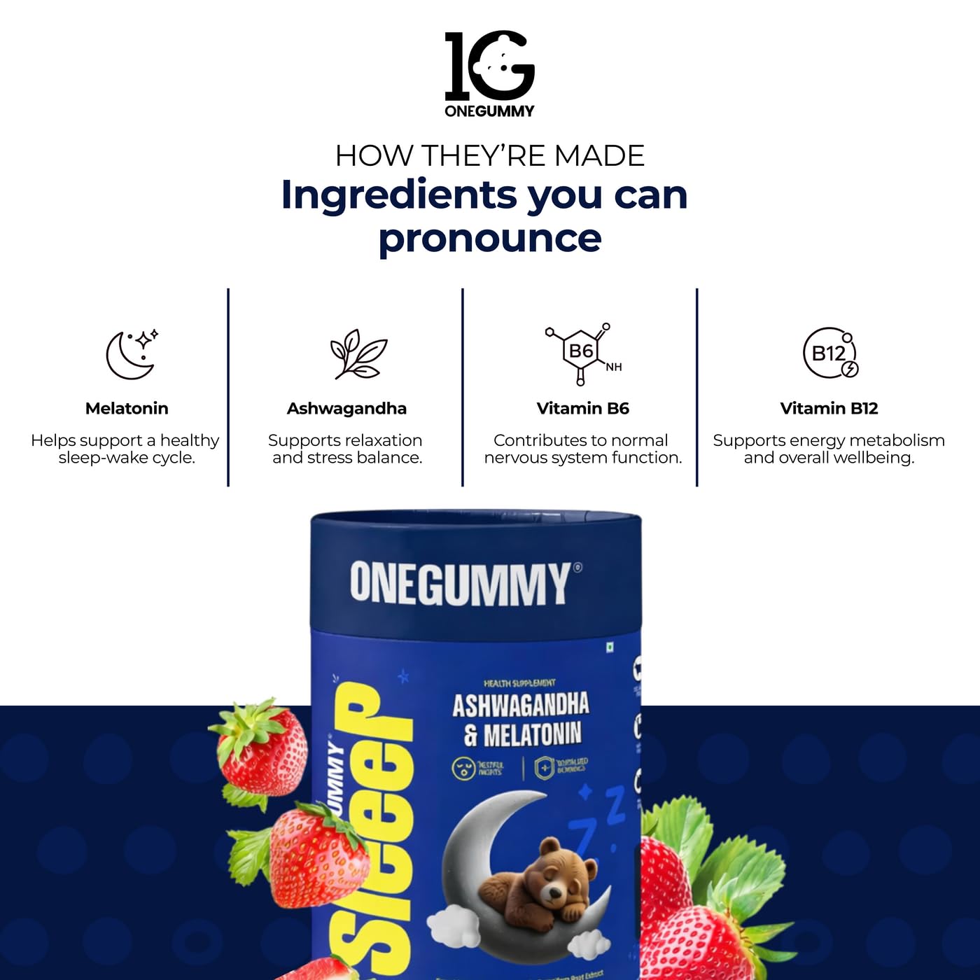 Sleep Gummies with Melatonin Ashwagandha + Iron Kid Bioavailable Chewables | Rest Wellness Nutrition Formula | Vegetarian Daily Combo Pack for Children Adults — Amazon image 3