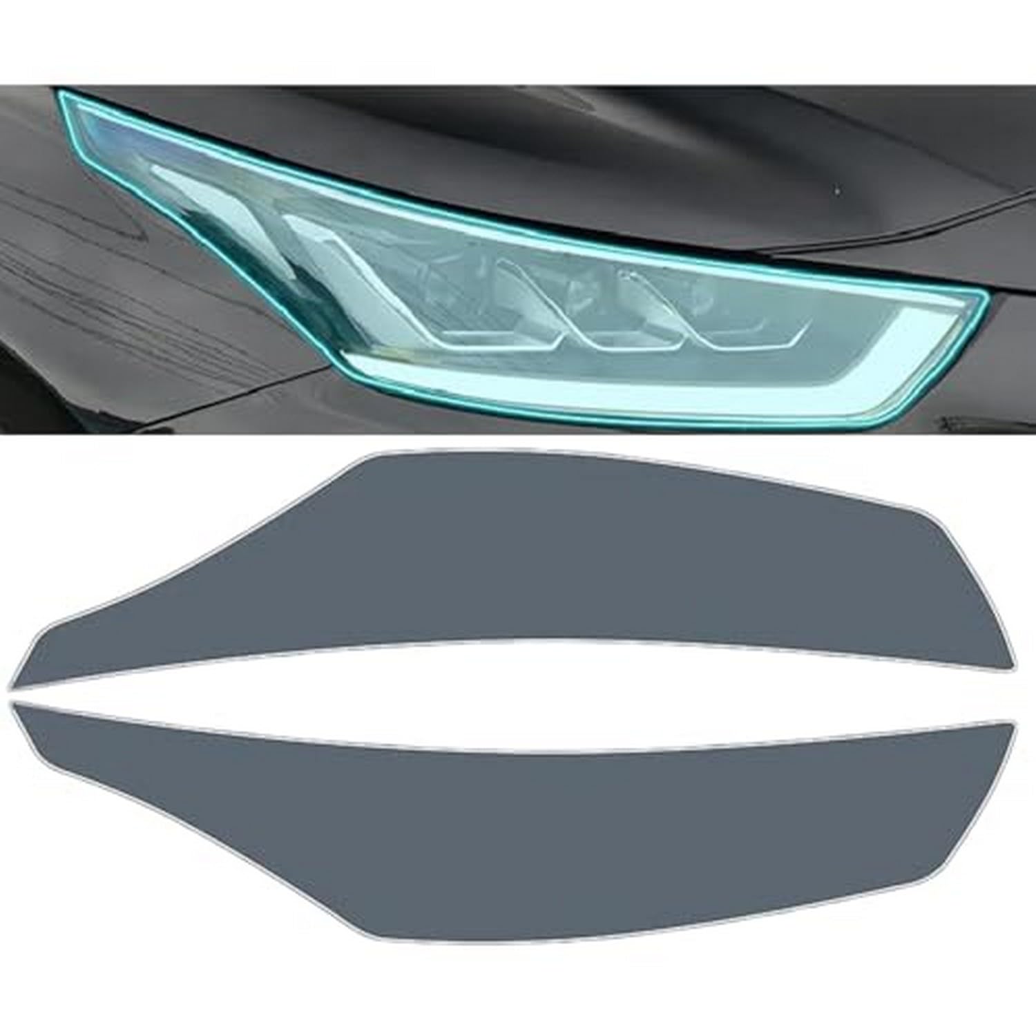 Película tintada para luz de coche con poliuretano termoplástico PPF para faros Highlander 2022