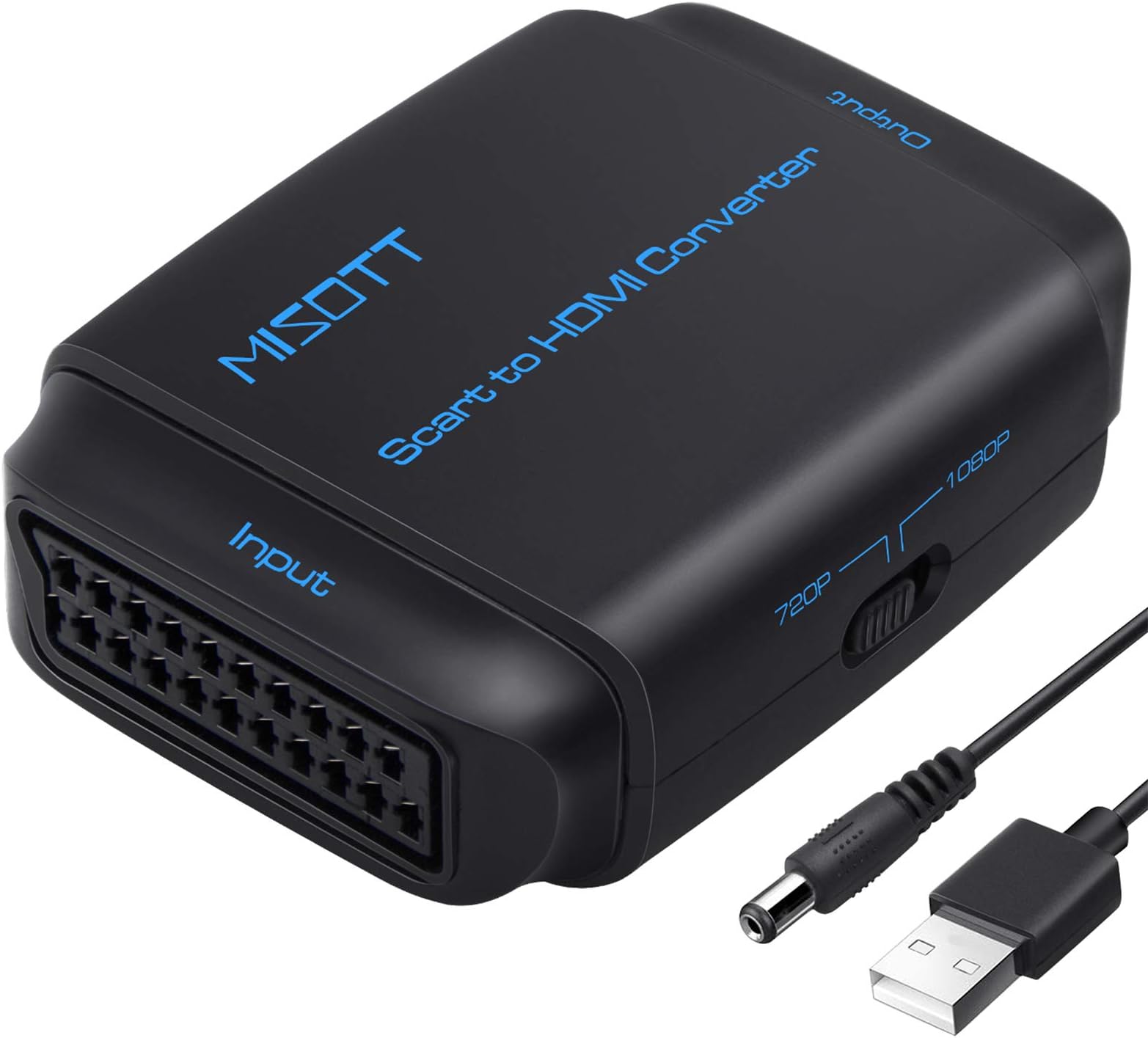 MISOTT Scart to HDMI Converter, Adapter for DVD TV