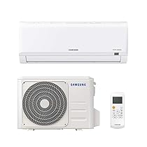 Samsung AR30 Malibu, Climatizzatore Monosplit in pompa di calore, 12000 BTU, GAS R32, AR12TXHQBWKNEU+AR12TXHQBWKXEU, (Classe di efficienza energetica A++, A)