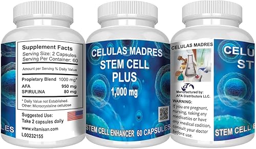 Miniatura 5 de VITAMISAN 4 Celulas Madres Stemcells AFA Algas Verde Azul Antienvejecimiento 240 Cápsulas