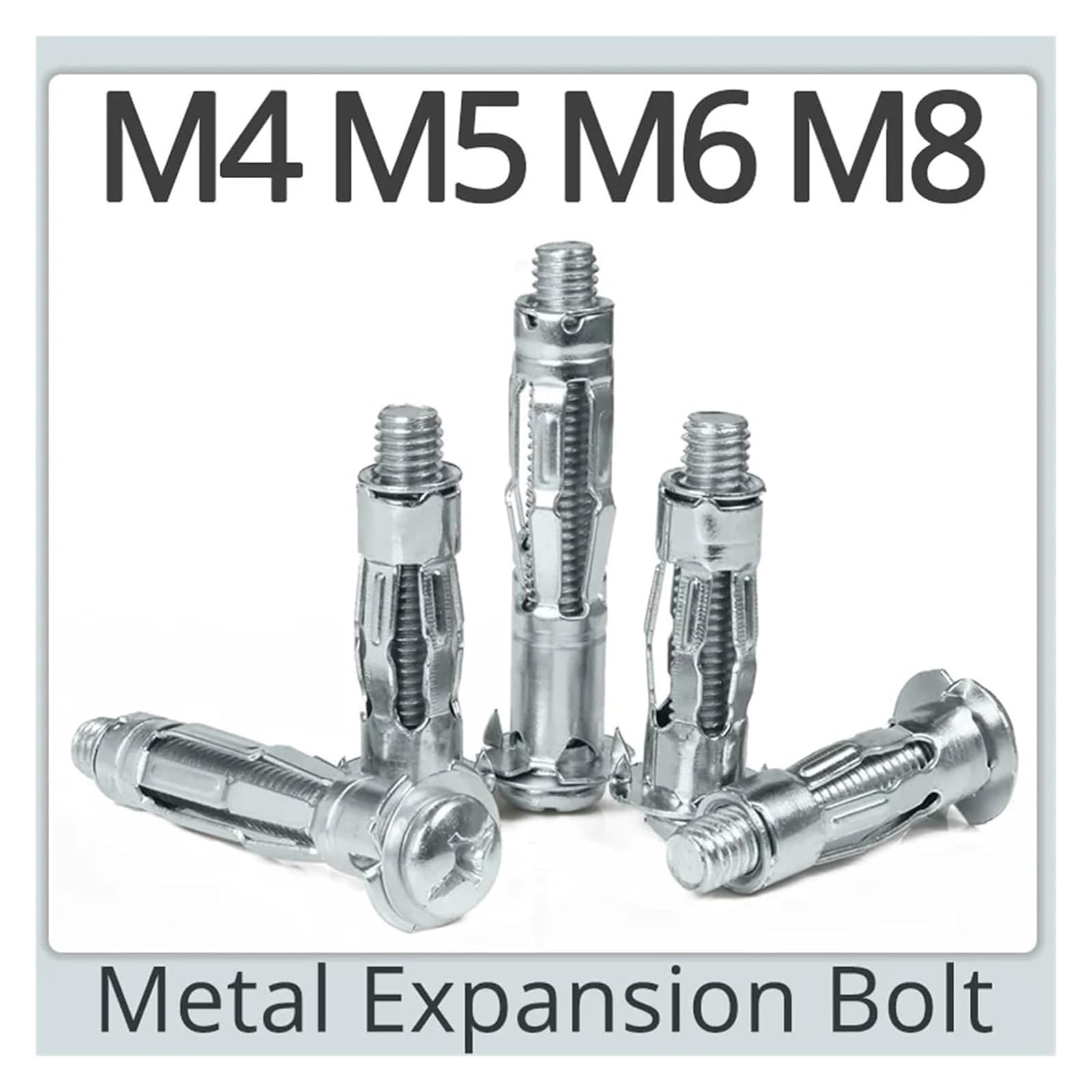 Tappi di espansione in metallo, M4 M5 M6 M8 Bullone di espansione for cartongesso for pareti, tubi for aeromobili, tasselli cavi, bulloni espansivi in ​​metallo, viti for pareti(Tool(Fit M4M5M6))