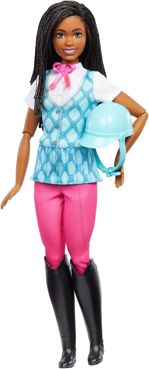 “Brooklyn” Doll & Accessories from Barbie Mysteries: The Great Horse Chase, Includes Fashion Doll, Removable Riding Outfit & Helmet