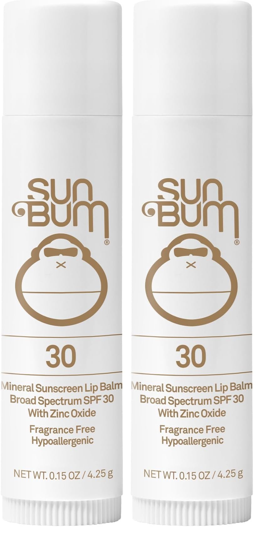 SPF 30 Mineral Sunscreen Lip Balm | Hawaii Act Compliant | Octinoxate Free | Oxybenzone Free | .15 oz