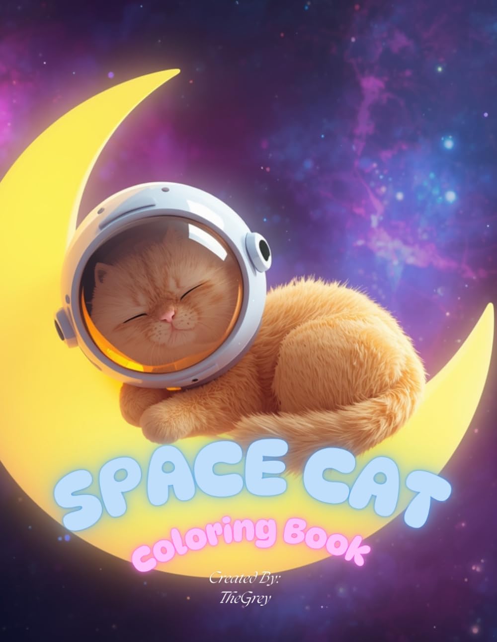 Space Cat Coloring Book (Cosmic Animal Series)