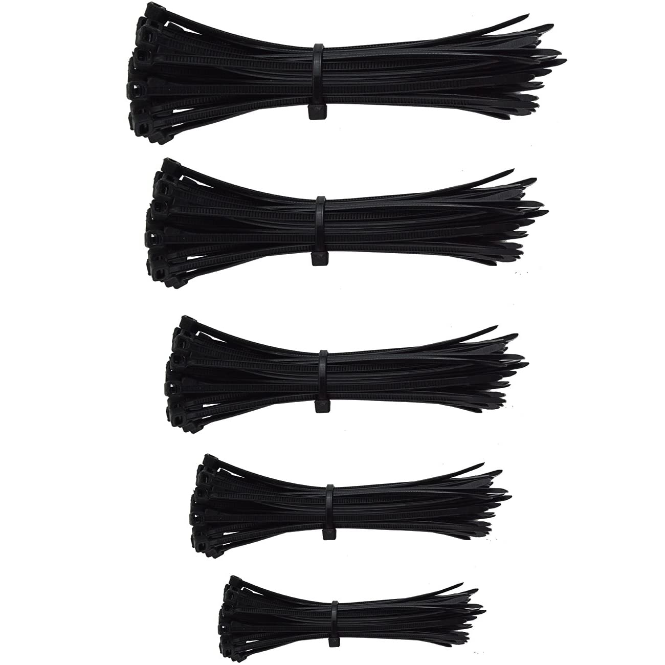 Cable Ties, UV Resistant Black Self-Locking Nylon Zip Ties for Home Office Garage and Workshop (50, 100mm x 2.5mm)