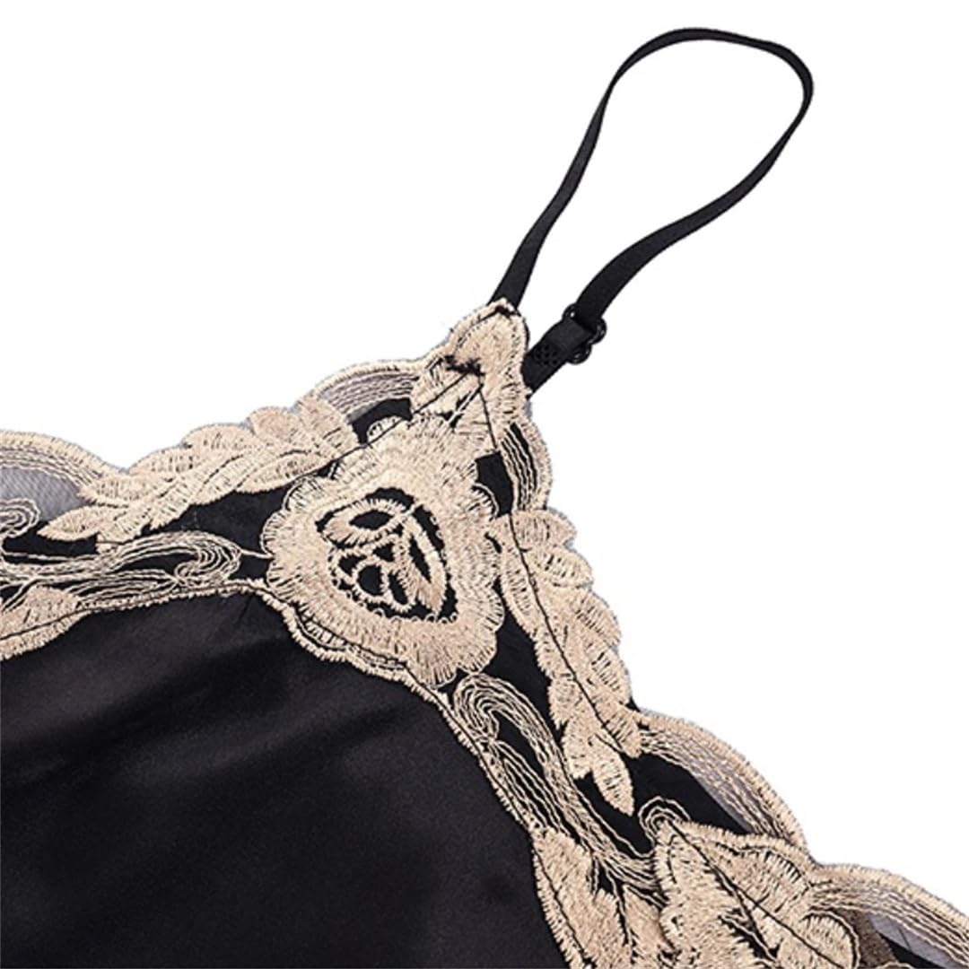 Canotte da donna senza maniche estive pizzo fiori seta allentata ANK Tops
