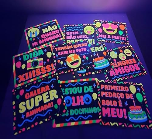 Kit Festa Adereços Neon Balada Brilha Luz Negra 130 Itens