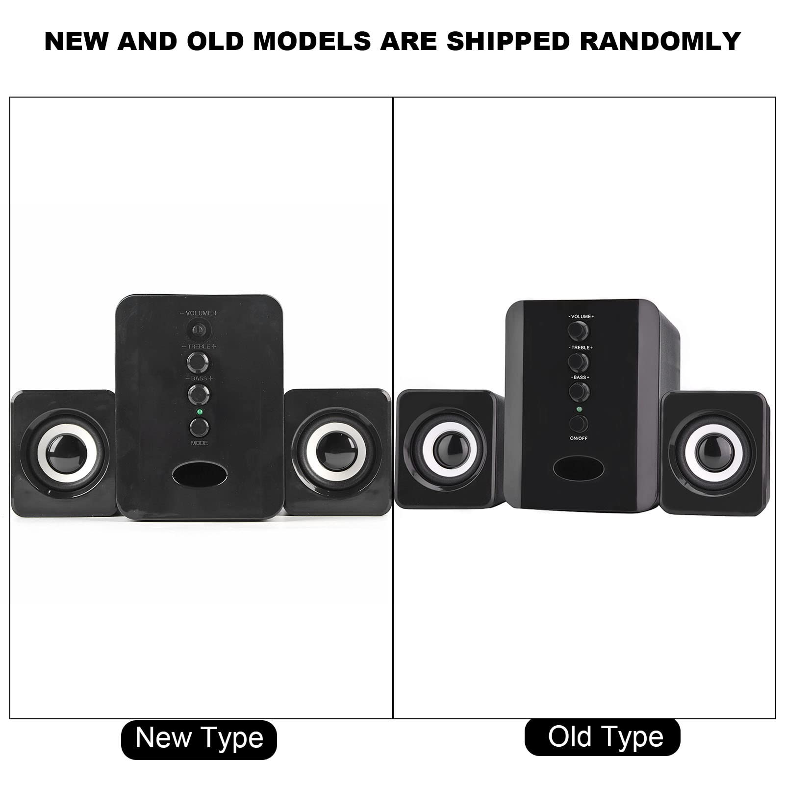 Altavoz con Cable Mini Subwoofer de Sonido Superior para Computadora Portátil y PC: Reproductor de Música bajo Liviano y Portátil (Black)